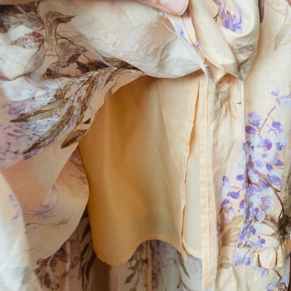 House of Harlow Linen Bustier Lace Up Back Tiered Maxi Dress - Picture 14 of 16